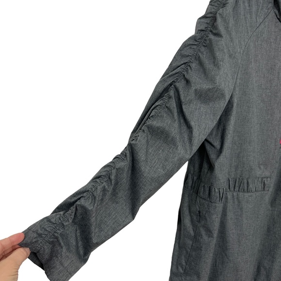 Fabletics Danielle Gray Heather Hot Pink Women’s Windbreaker Jacket Size XXL - Picture 6 of 9